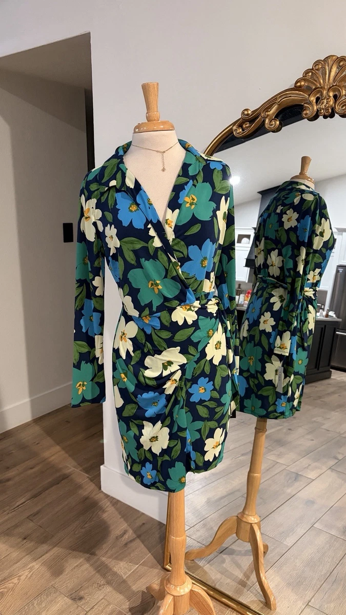 Robe Sans Manches Donna Morgan - Imprimé Floral Rose Et Bleu - Taille 8 - Neuf Avec étiquettes