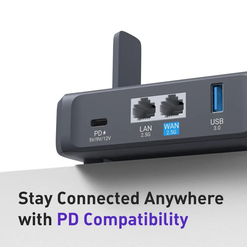 GL.iNet GL-BE3600 Slate 7 WiFi 7 Router Touch Screen 2.5G Ports VPN Gaming - Image 3 of 4