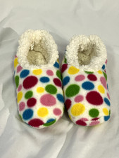Girsl Polka Dot Snoozies slippers 7/8