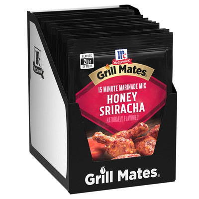 Mccormick Grill Mates Honey Sriracha Marinade Mix 1oz Pack of 12 Sweet Spicy Rub