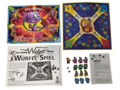 Das große Widget Würfelspiel | Schmidt Spiele 1992 | Vintage Rar | Vollständig  