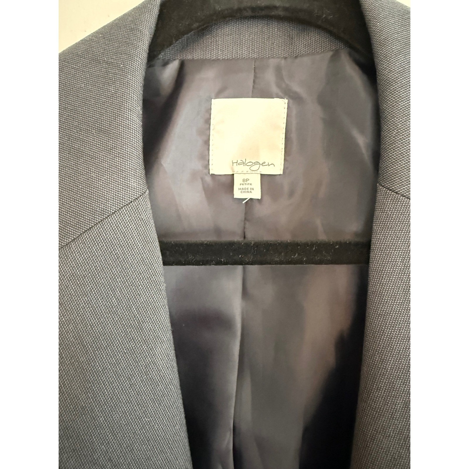 Halogen Womens Gray Two Button Blazer Jacket Size… - image 2