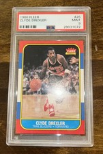 1986 Fleer Clyde Drexler 26 CENTERED High End PSA 9 ++++ MINT Blazers HOF