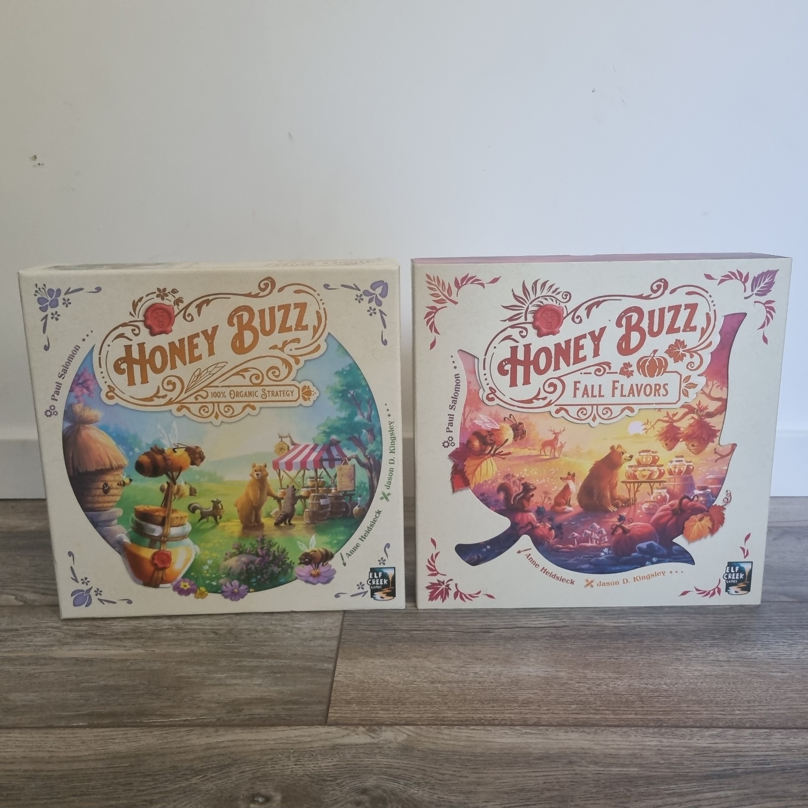 Honey Buzz Board Game with Fall Flavors Expansion - Deluxe & Kickstarter Edition