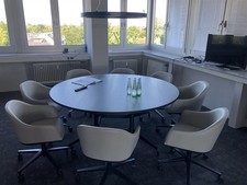 Vitra Softshell Chair Leder grau