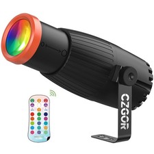 Pinspot Light, Czgor 18W RGBW 4 1Pack, 18w Rgbw Light With Guide Pillar