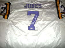 BERT JONES LSU TIGERS,COLTS! BECKETT/COA SIGNED OFFICIAL LICENSED RUSSELL JERSEY