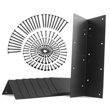 Set of 8 Raised Garden Bed Corner Brackets with Screws for 20"-24" Bed ,Rust