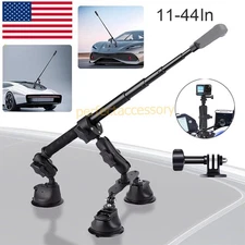 Car Suction Cup Mount Bracket+Selfie Stick For Insta360 X5 X4 X3 X2 DJI Camera