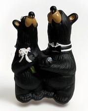 Bearfoots Jeff Fleming Wedding Couple Bear Figurine