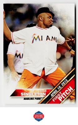 2016 Topps #FP-20 IronE Singleton First Pitch (Series 1)