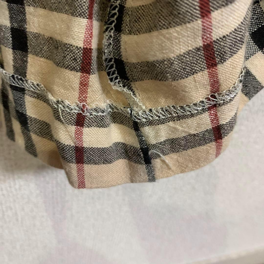 Burberry London Made in Italy Linen Nova Check Celebrity