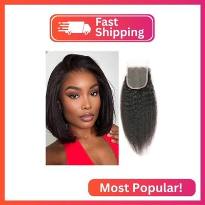Selina Lace Closure Kinky Straight 4x4 Hd Lace Closure Kinky Straight Human Hair