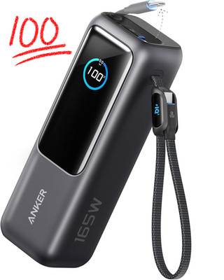 Anker Powerbank 25000mAh   165W USB-C Laptop Battery with 3 Ports & Cable