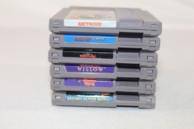 Lot of 6 NES Games: Metroid, WCW, Code Name Viper, Blaster Master, Tecmo SB!