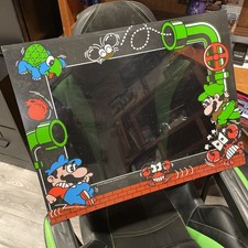 Original 1983 MARIO BROTHERS WIDE BODY BEZEL Screen Printed. Great Shape!