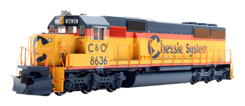 ATHEARN "SPUR HO" 8057 C&O CHESSIE SYSTEMS EMD SD-50 8636 DIESELLOK | Condition: Used