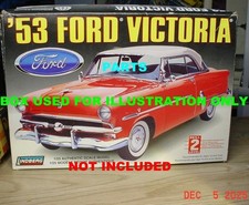 1953 Ford Victoria Hardtop Car Parts 125 Scale Model Lindberg - You Choose