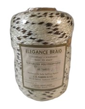 Macrame Cord Multi- Brown White Elegance Braid 60 Yards 6mm N1