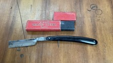 Rasoio dritto vintage Finest Silver Steel "A Wild Cherry" #115 con scatola