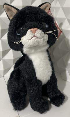 Ganz Sofia Tuxedo Cat Plush Stuffed Animal 8'' Tall W/Tag
