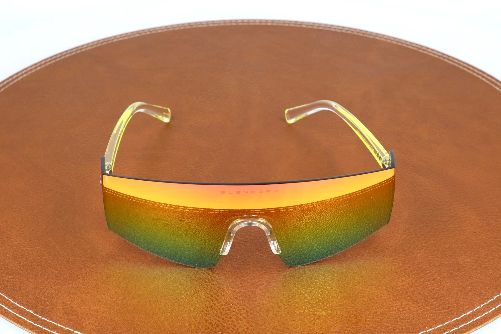 Blenders Metalverse Neon Hype Yellow Shield Sunglasses 52-18-145