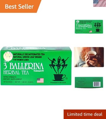 Extra Strength Caffeine-Free Detox Tea - Organic Green Blend for Weight Loss