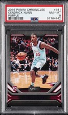 2019 PANINI CHRONICLES PURPLE #181 KENDRICK NUNN #/49 PSA 8