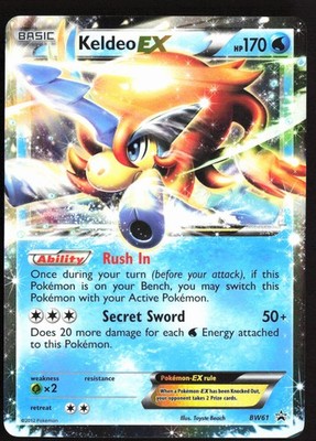 Pokemon TCG - Keldeo EX - BW61 Black and White Promos Holo Promo NM