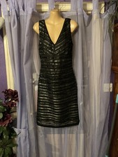 Donna Ricco New York size 10 Black & Silver Sleeveless Party dress