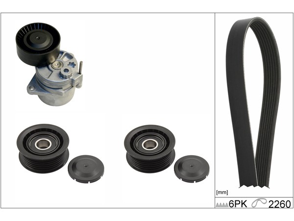 Keilrippenriemensatz FÜR MERCEDES-BENZ Viano (W639) - Schaeffler INA 529 0115 10-image