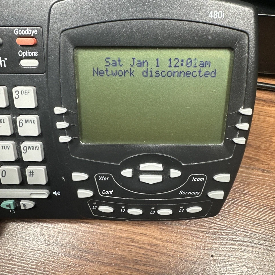 TALKSWITCH 480i Phone W/ Handset, Power Cord & Stand Tested Works - Image 2 of 4