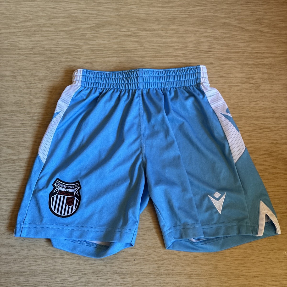 light blue football shorts