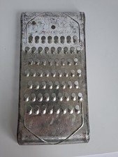 Vintage Super 9" Metal Kitchen Cheese Grater Shredder Rustic