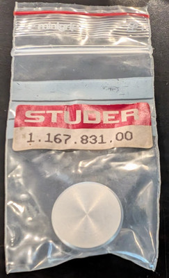 NOS Studer 1.167.831.00 Cover to Return Sheave (Left/Right, 1/4'') A807 B67 A810