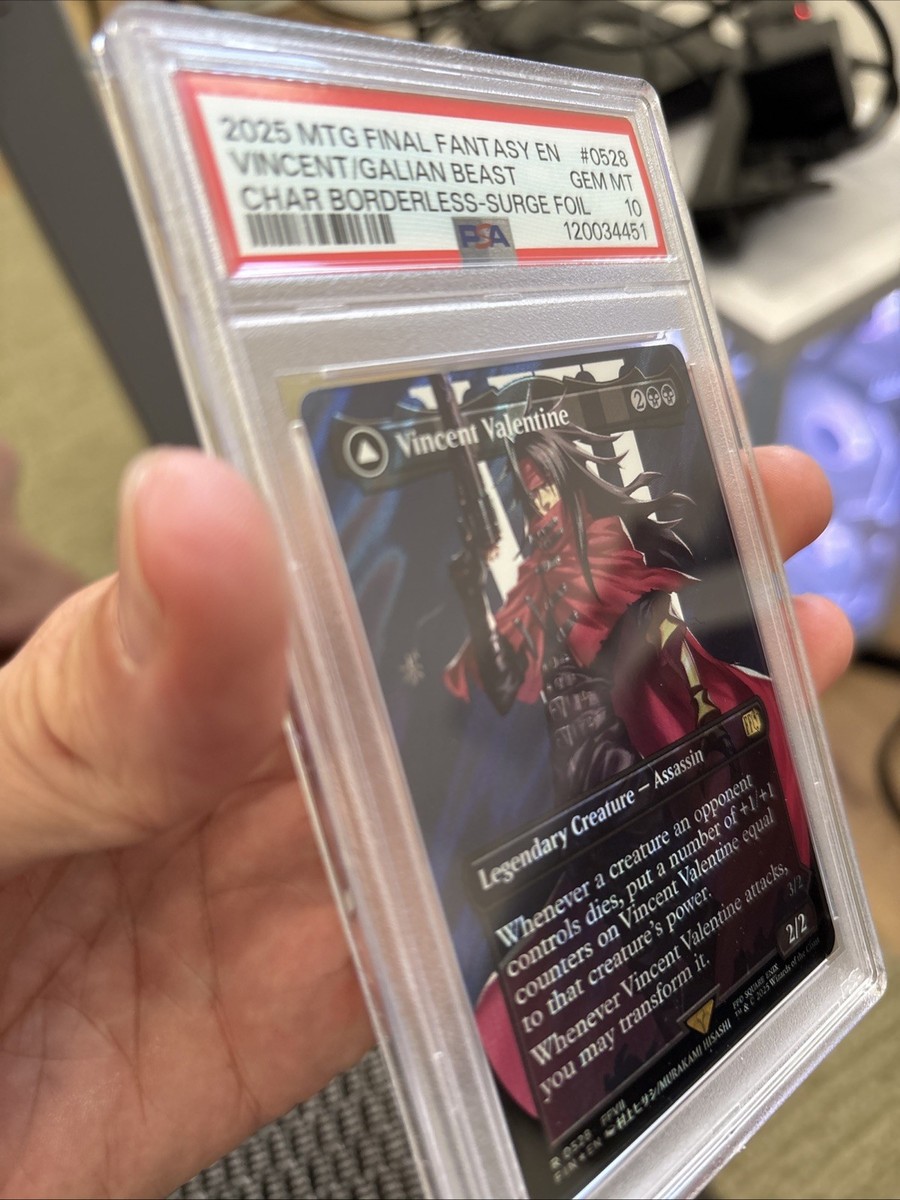 噴出　MM foil Vincent Valentine (Borderless) (Surge Foil) Final Fantasy