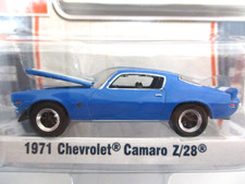 GREENLIGHT - GL MUSCLE - 1971 CHEVROLET CAMARO Z/28 - BLUE - 1/64 DIECAST