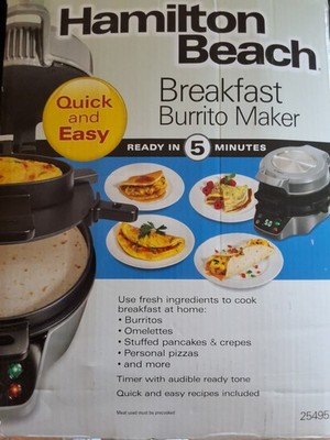 Hamilton Beach Breakfast Burrito Maker 25495 Electric 