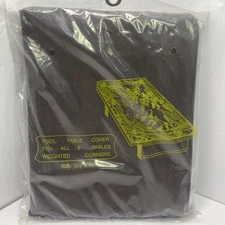 NEW Brown Pool Table Cover  Vinyl Billiards with Weighted Corners 124”x 72”