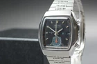 Vtg 1975 Seiko 7016-5020 Monaco Flyback Chrono 17J Automatic Mens Watch JAPAN