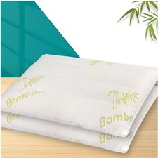 Slim Bed Pillows for Stomach Sleeper - 2 Pack Standard Size