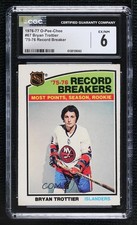 1976-77 O-Pee-Chee Record Breakers Bryan Trottier Brian #67 CGC 6 HOF 16jy