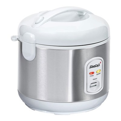 Steba RK 2 Reiskocher Edelstahl weiß 3.5 L 700W Reiskochtopf Schnellkochtopf