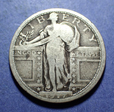 1917 Type 1 Standing Liberty Quarter G/VG