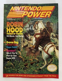 Nintendo Power Magazine Volume 26 Robin Hood + Samus Metroid Poster SNES NES