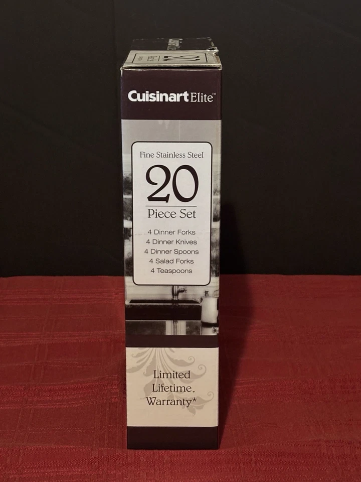 Nuevo en caja Juego de cubiertos Cuisinart Elite 20 piezas colección gallo francés CFE-01-FR20 Foto 2 de 4