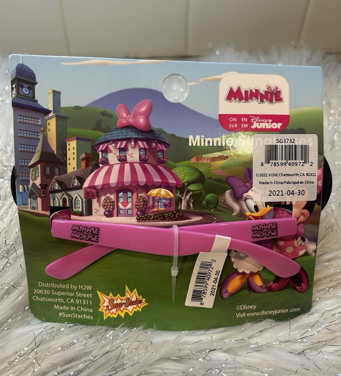 Minnie Mouse Kids Sunglasses Pink Disney Junior 100% UV Protection