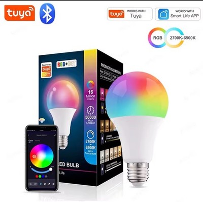 Bluetooth Smart LED Birne Tuya Glühbirnen AC 85-265V dimmbar Strahler Birne 15W