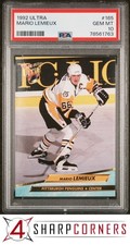 1992 ULTRA #165 MARIO LEMIEUX PENGUINS HOF PSA 10