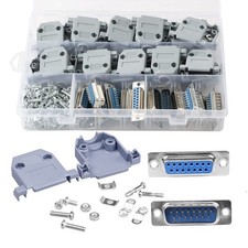 DB15 Solder Connector 15 PIN RS232 Terminal Adapter Board Case Assortment Kit